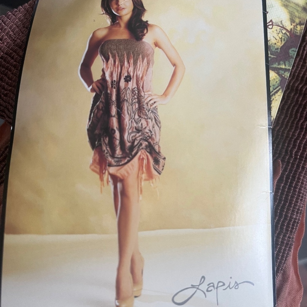 NWT Whimsgoth sheer skirt dress Y2K beach boho bows